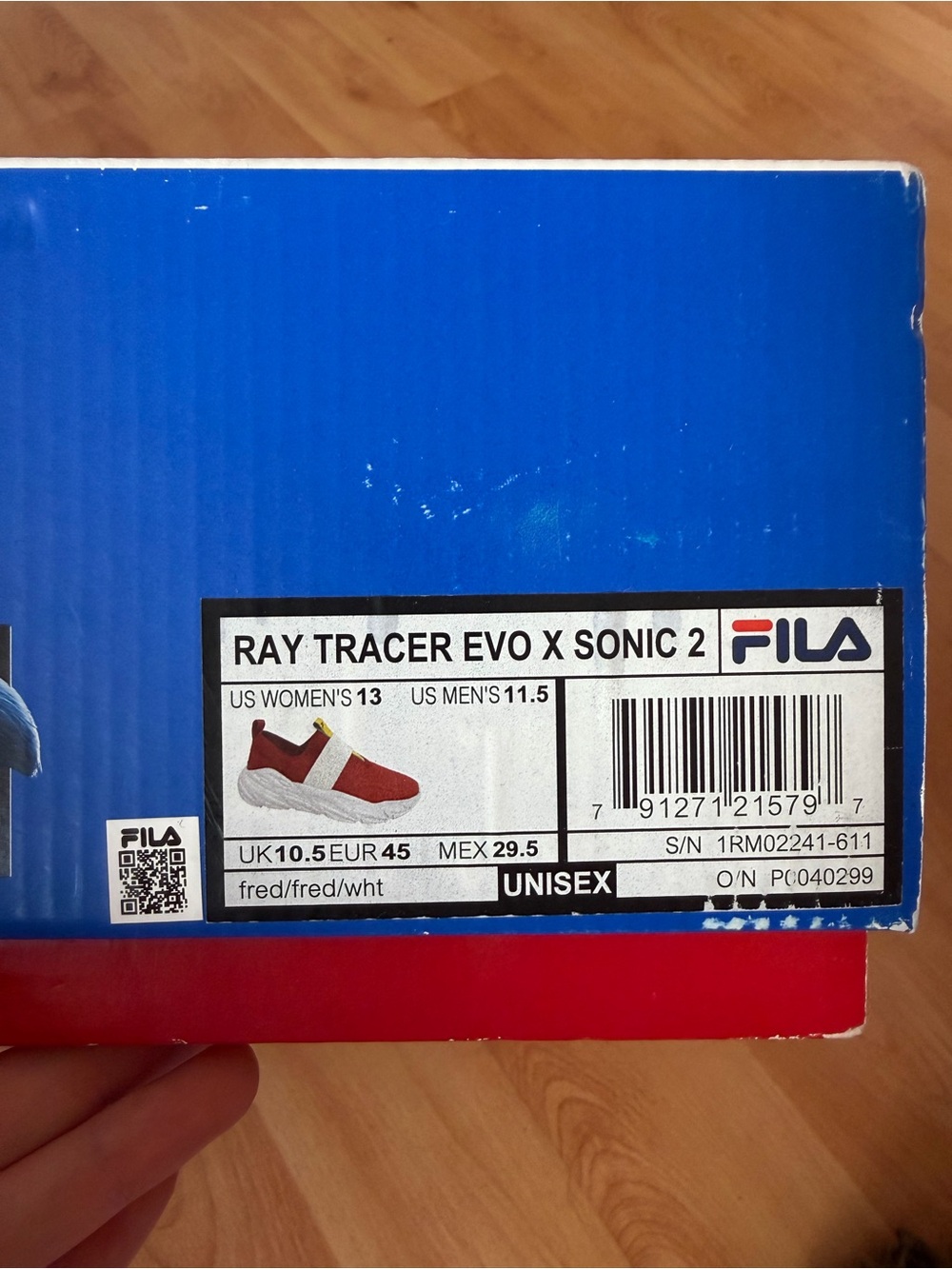 Fila Ray Tracer Evo x Sonic 2 Limited Edition Shoes - Picture 6 of 7